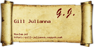 Gill Julianna névjegykártya