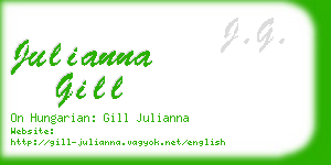 julianna gill business card